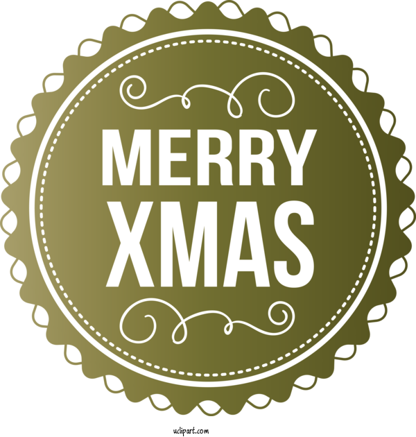 Free Holidays Logo Design For Christmas Clipart Transparent Background