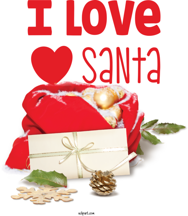 Free Cartoon Text Christmas Day Birthday For Santa Clipart Transparent Background