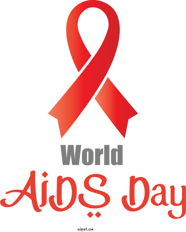 Free Holidays Logo Meter Line For World AIDS Day Clipart Transparent Background