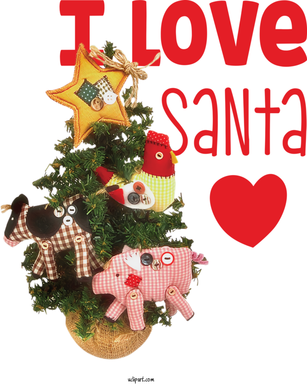 Free Cartoon Christmas Day Christmas Tree Christmas Ornament For Santa Clipart Transparent Background