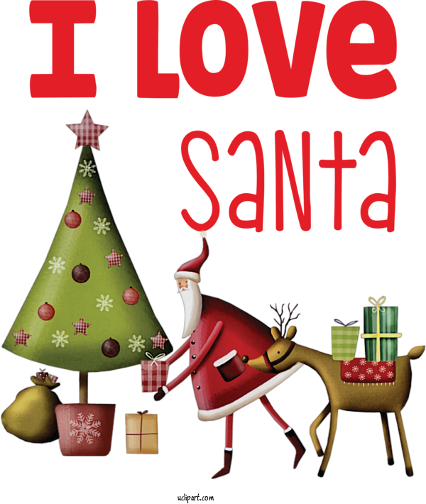 Free Cartoon Reindeer Christmas Ornament Christmas Day For Santa Clipart Transparent Background