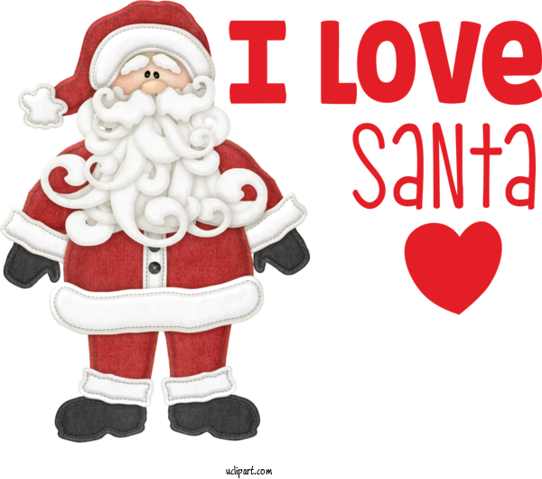 Free Cartoon Santa Claus Village Reindeer Rudolph For Santa Clipart Transparent Background