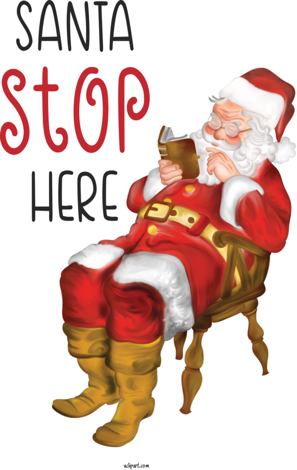 Free Cartoon Santa Claus Christmas Day Snegurochka For Santa Clipart Transparent Background
