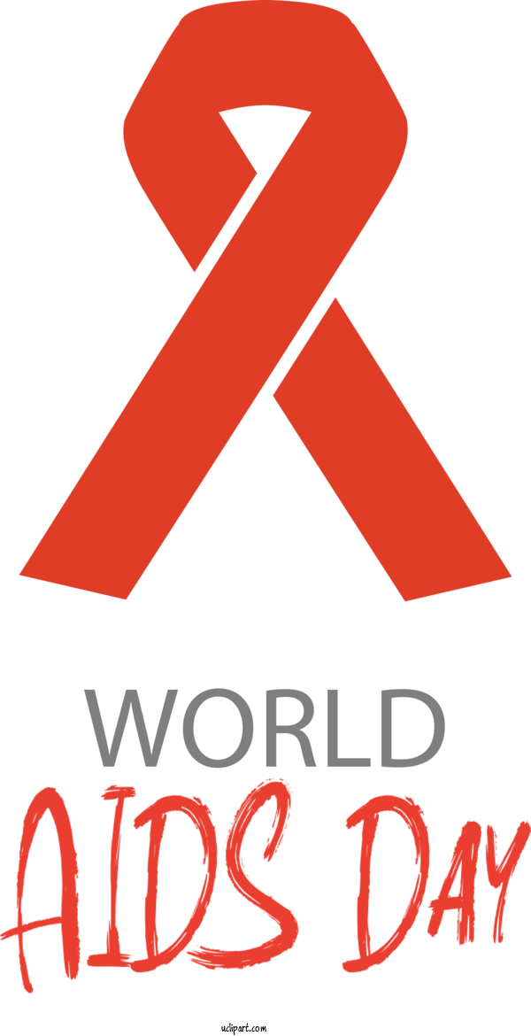 Free Holidays Logo Symbol Sign For World AIDS Day Clipart Transparent Background