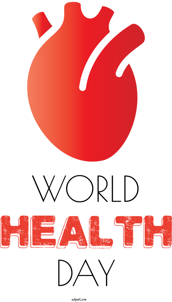Free Holidays Logo Red Meter For World Health Day Clipart Transparent Background