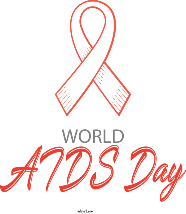Free Holidays Logo Line Meter For World AIDS Day Clipart Transparent Background