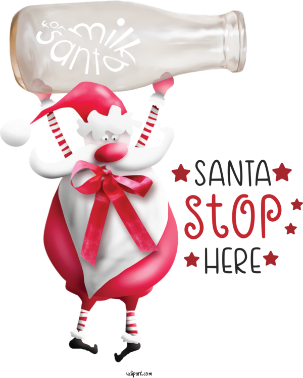 Free Cartoon Rudolph Santa Claus Christmas Day For Santa Clipart Transparent Background