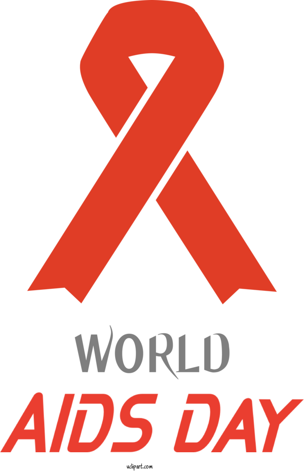 Free Holidays Logo For World AIDS Day Clipart Transparent Background