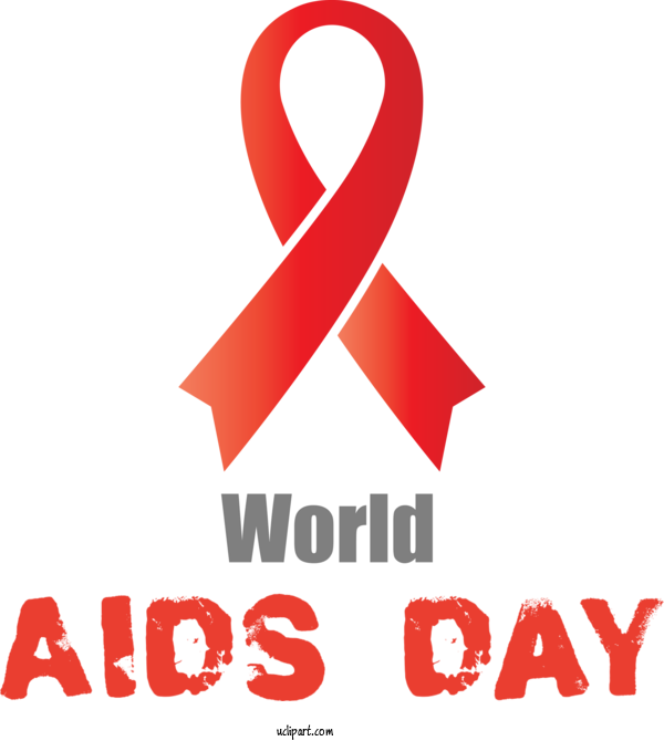 Free Holidays Logo Symbol Meter For World AIDS Day Clipart Transparent Background