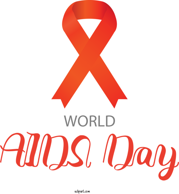 Free Holidays Logo Line Meter For World AIDS Day Clipart Transparent Background