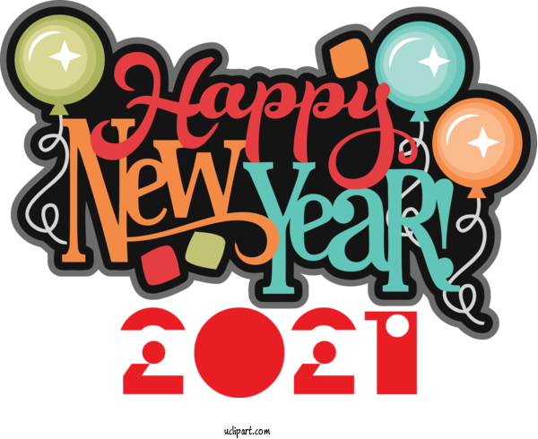 Free Holidays New Year New Year's Day New Year's Eve For New Year Clipart Transparent Background