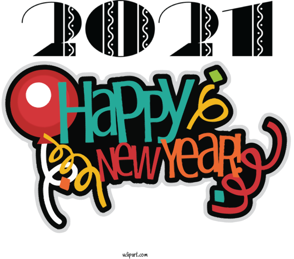 Free Holidays New Year New Year's Day New Year's Eve For New Year Clipart Transparent Background
