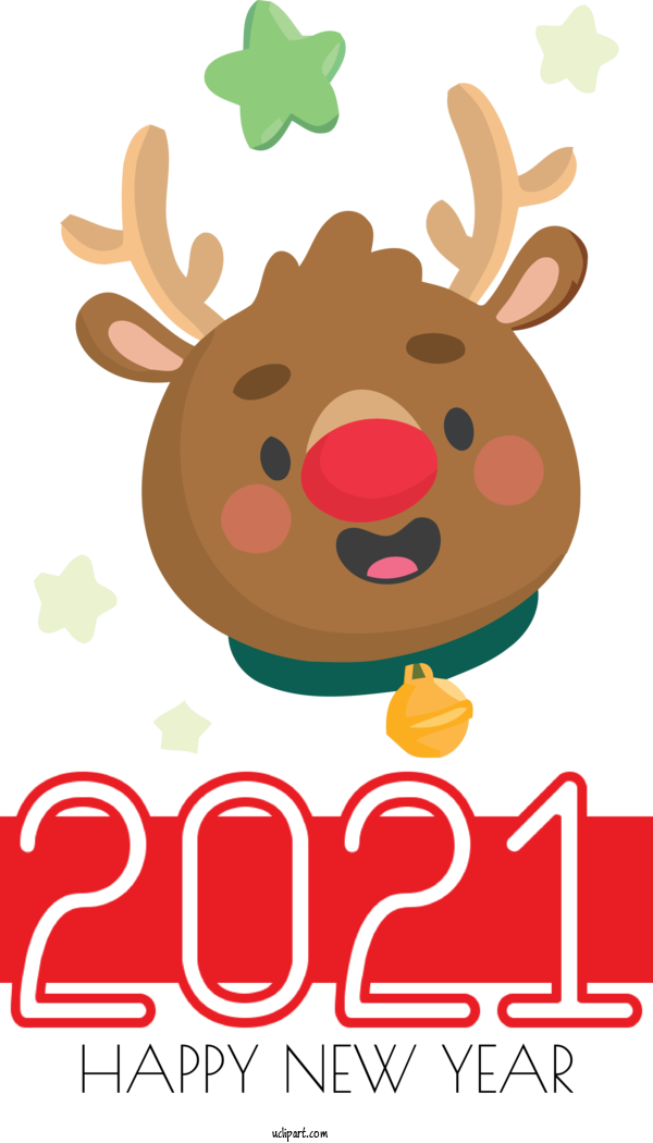 Free Holidays Reindeer Design Snout For New Year Clipart Transparent Background