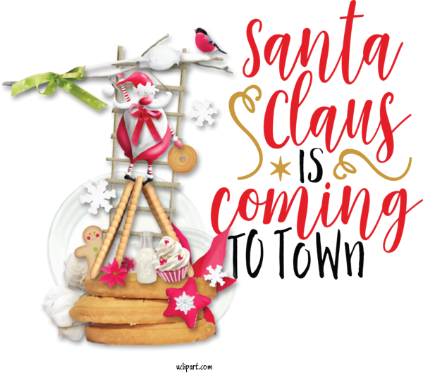 Free Cartoon Christmas Day Holiday HOLIDAY ORNAMENT For Santa Clipart Transparent Background