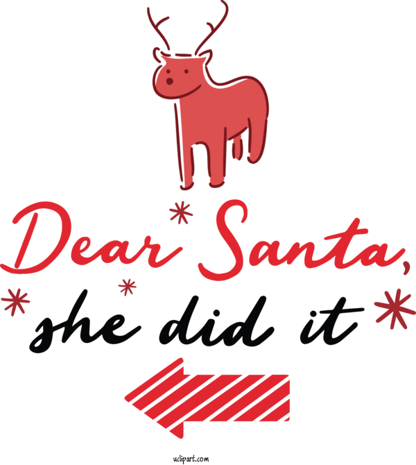 Free Cartoon Reindeer Deer Christmas Decoration For Santa Clipart Transparent Background