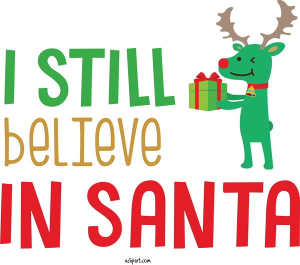 Free Cartoon Reindeer Deer Logo For Santa Clipart Transparent Background