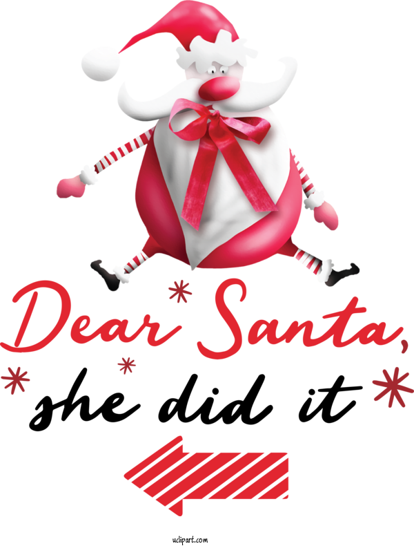 Free Cartoon Christmas Day Santa Claus Rudolph For Santa Clipart Transparent Background