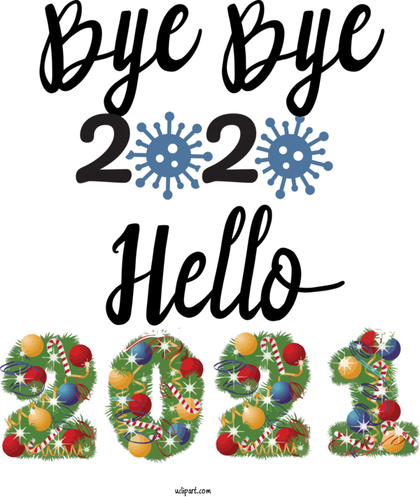 Free Holidays New Year New Year's Eve Christmas Day For New Year Clipart Transparent Background