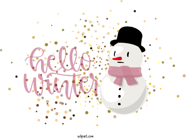 Free Nature Snowman Drawing Christmas Day For Winter Clipart Transparent Background