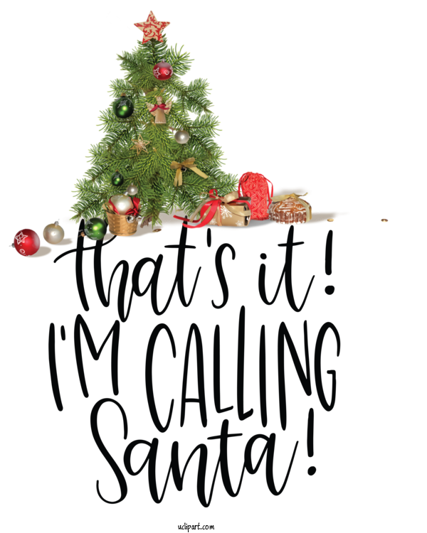 Free Cartoon Christmas Tree Christmas Day Fir For Santa Clipart Transparent Background
