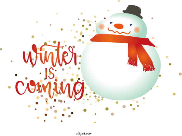 Free Nature Cartoon Christmas Day Greeting Card For Winter Clipart Transparent Background