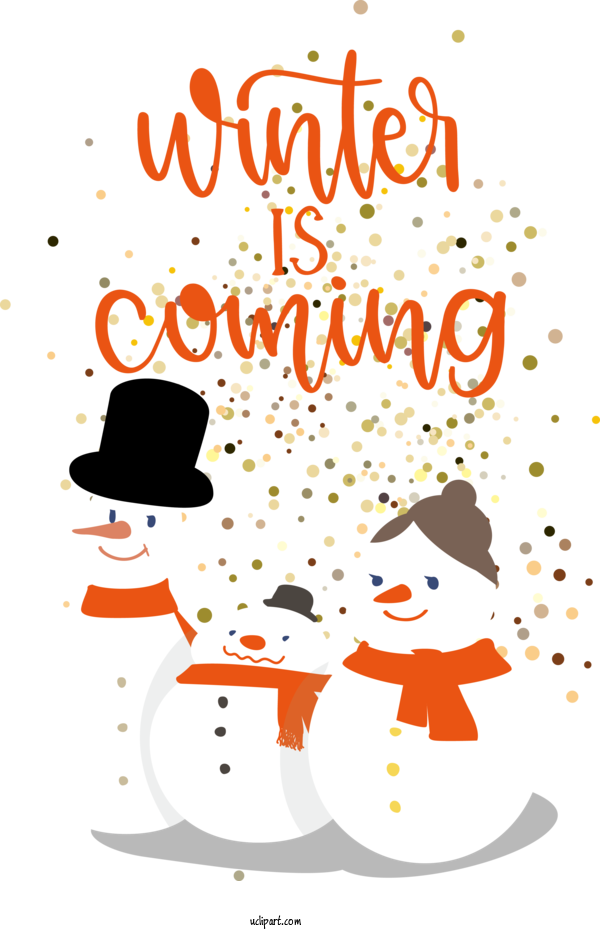 Free Nature Snowman Christmas Day Cartoon For Winter Clipart Transparent Background