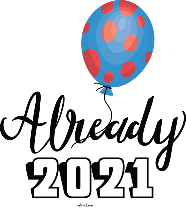 Free Holidays Logo Balloon Line For New Year Clipart Transparent Background