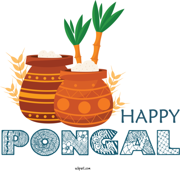 Free Holidays Drawing Transparency Logo For Pongal Clipart Transparent Background