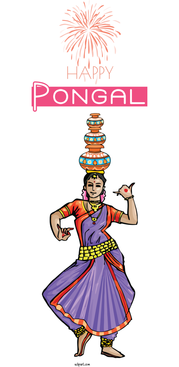 Free Holidays Pongal Makar Sankranti Bhogi For Pongal Clipart Transparent Background