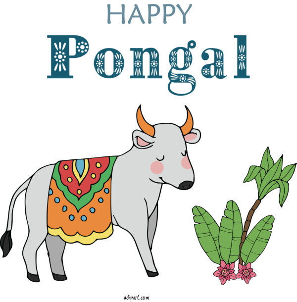 Free Holidays Dairy Cattle Goat Dairy For Pongal Clipart Transparent Background