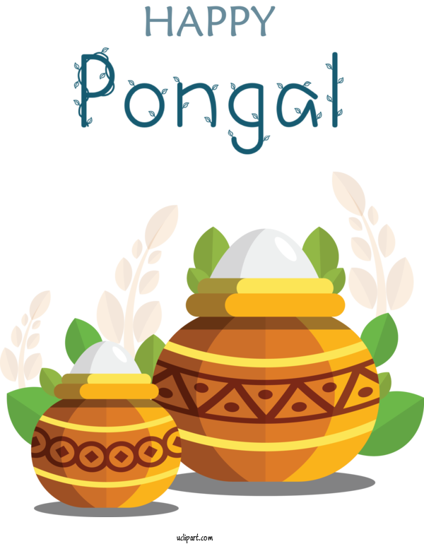 Free Holidays Pongal South India Festival For Pongal Clipart Transparent Background