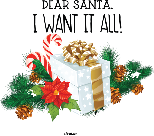 Free Cartoon Christmas Gift Christmas Day Christmas Decoration For Santa Clipart Transparent Background