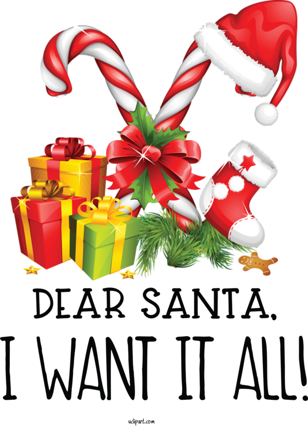Free Cartoon Candy Cane Christmas Ornament Christmas Decoration For Santa Clipart Transparent Background