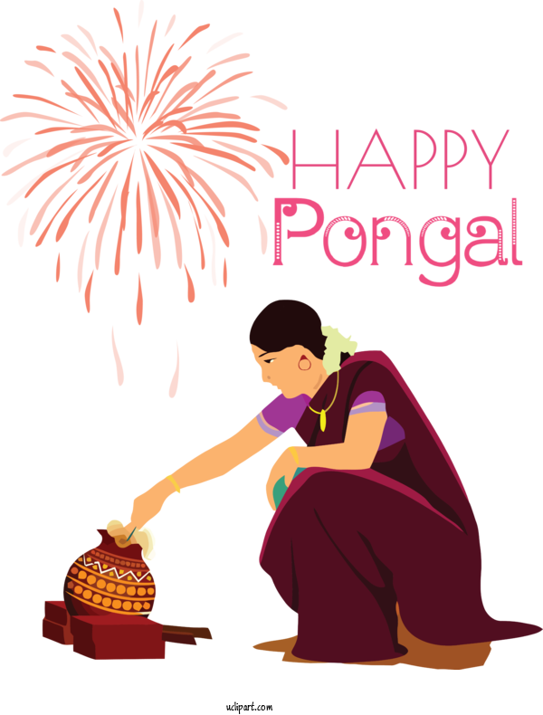 Free Holidays Cartoon Pongal Pongal For Pongal Clipart Transparent Background