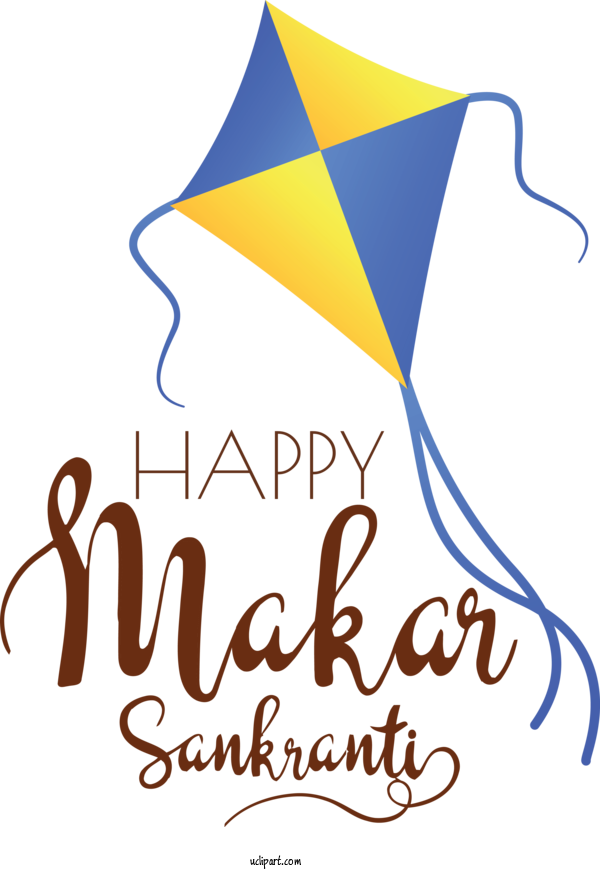 Free Holidays Logo Yellow Line For Makar Sankranti Clipart Transparent Background