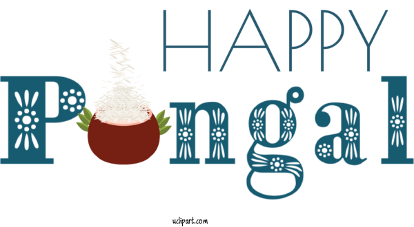 Free Holidays Logo Design Line For Pongal Clipart Transparent Background