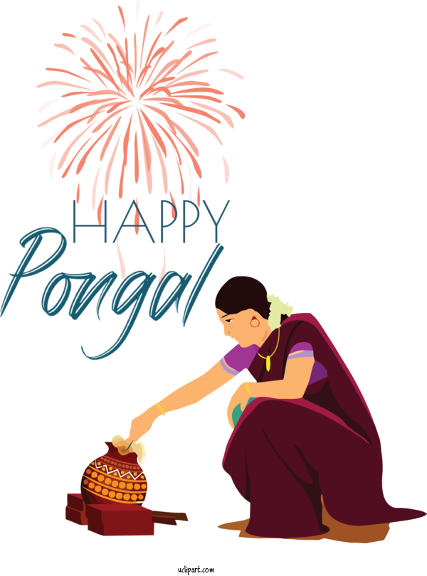Free Holidays Cartoon Pongal Pongal For Pongal Clipart Transparent Background