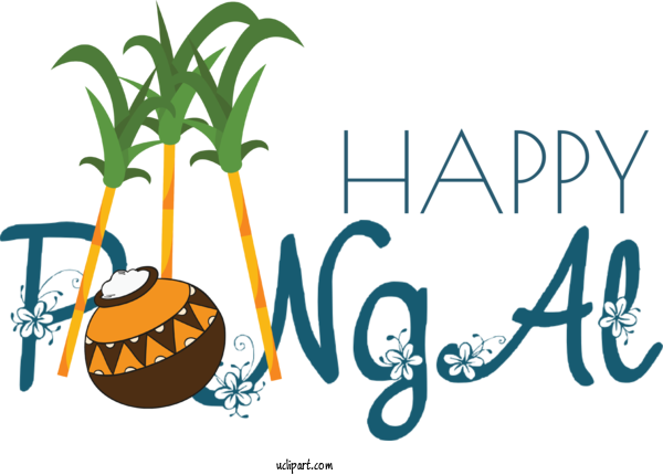 Free Holidays Logo Meter Flower For Pongal Clipart Transparent Background