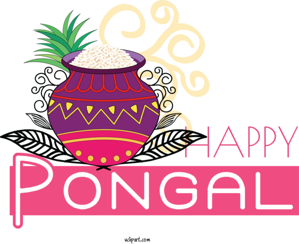 Free Holidays Watercolor Painting Pongal 2020 Festival For Pongal Clipart Transparent Background