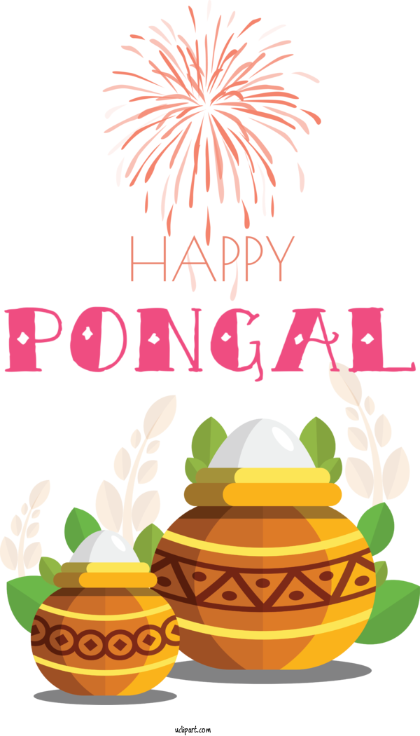 Free Holidays Design Pongal Cartoon For Pongal Clipart Transparent Background