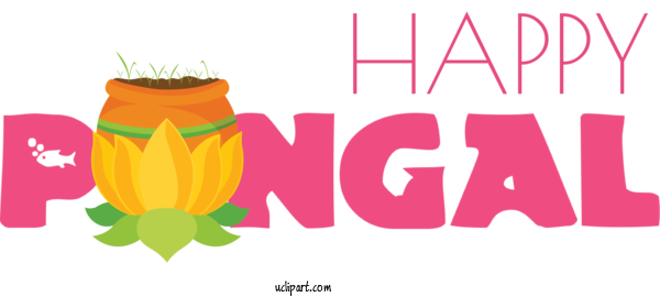 Free Holidays Logo Meter Design For Pongal Clipart Transparent Background