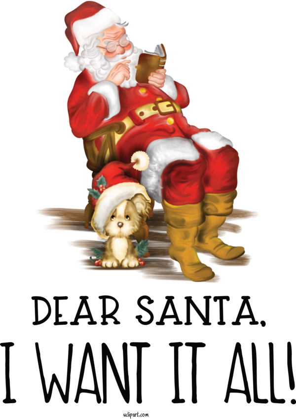 Free Cartoon Mrs. Claus Père Noël Santa Claus For Santa Clipart Transparent Background