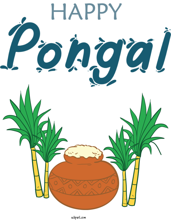 Free Holidays Palm Trees Birthday Greeting Card For Pongal Clipart Transparent Background