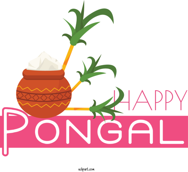 Free Holidays Logo Natural Food Superfood For Pongal Clipart Transparent Background