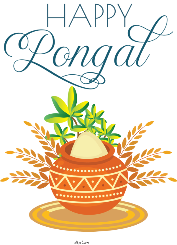 Free Holidays Ugadi Festival Pongal For Pongal Clipart Transparent Background