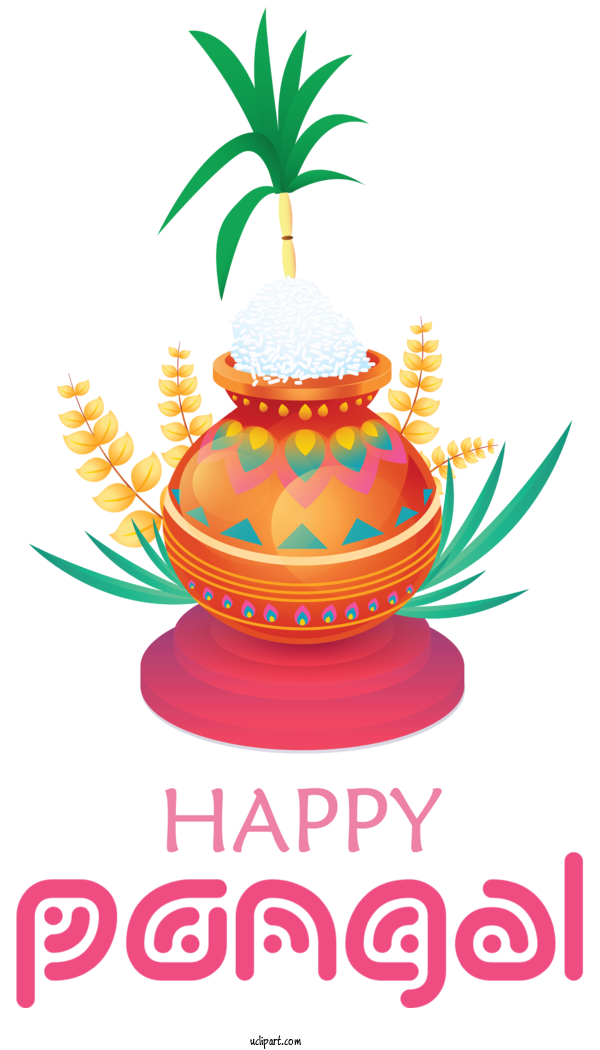 Free Holidays Logo Meter Flower For Pongal Clipart Transparent Background