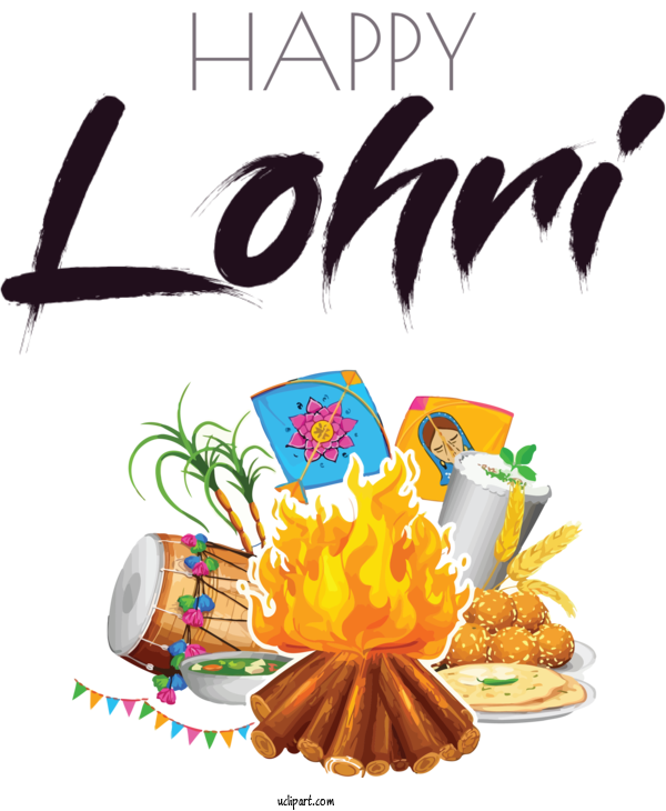 Free Holidays Lohri Festival Poster For Lohri Clipart Transparent Background