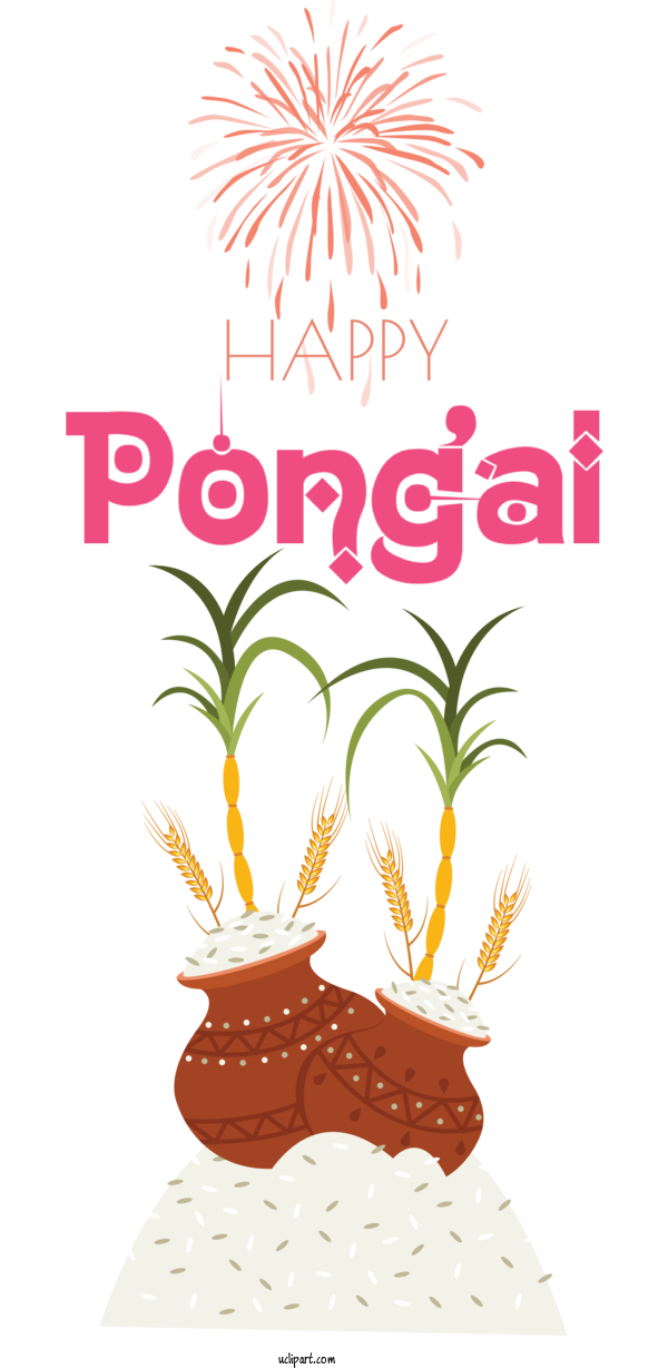 Free Holidays Pongal Rice Festival For Pongal Clipart Transparent Background