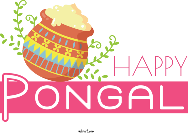 Free Holidays Logo Meter Design For Pongal Clipart Transparent Background
