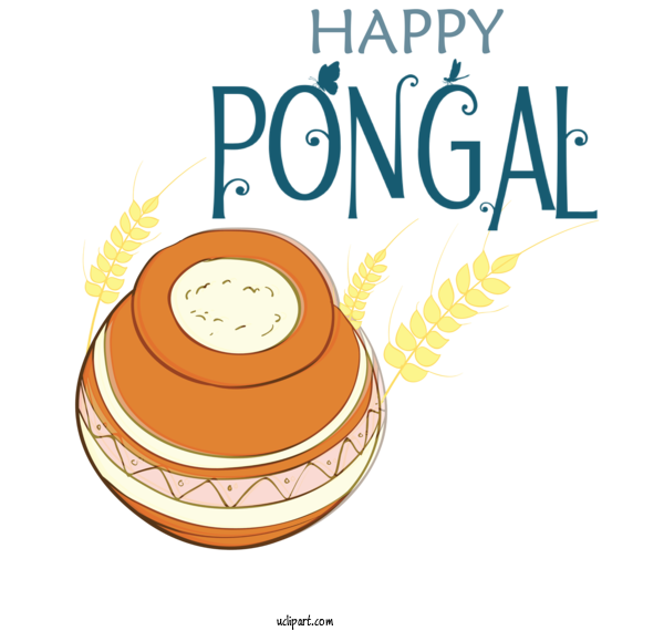 Free Holidays Cartoon Produce Line For Pongal Clipart Transparent Background